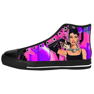 Audrey Hepburn Shoes & Sneakers - Custom Audrey Hepburn Canvas Shoes - TeeAmazing