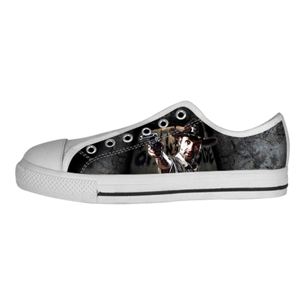 Rick Grimes Shoes & Sneakers - Custom The Walking Dead Canvas Shoes - TeeAmazing