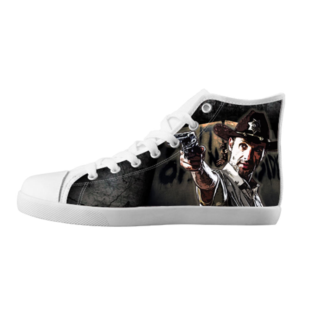 Rick Grimes Shoes & Sneakers - Custom The Walking Dead Canvas Shoes - TeeAmazing
