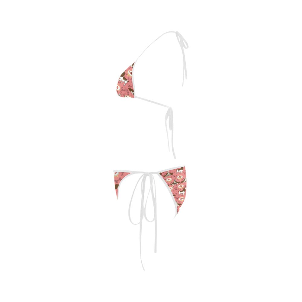 English Cocker Spaniel Pattern Custom Bikini Swimsuit - TeeAmazing