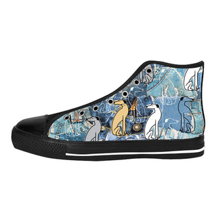 Greyhound Dog Shoes & Sneakers - Custom Greyhound Canvas Shoes - TeeAmazing