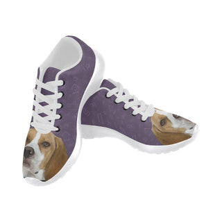 English Pointer Dog White Sneakers for Women - TeeAmazing