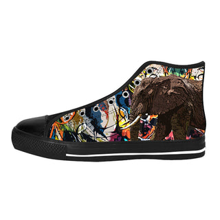 Elephant Shoes & Sneakers - Custom Elephant Canvas Shoes - TeeAmazing
