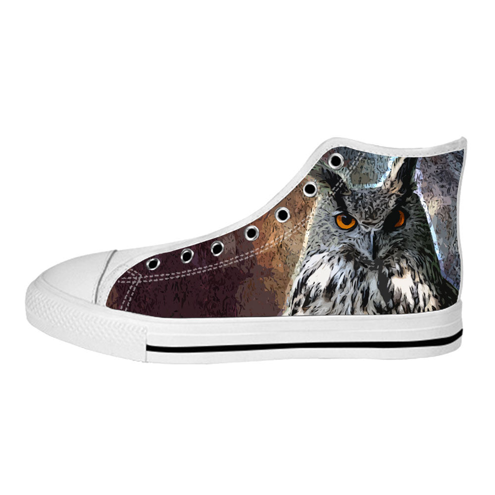 Owl Shoes & Sneakers - Custom Owl Canvas Shoes - TeeAmazing