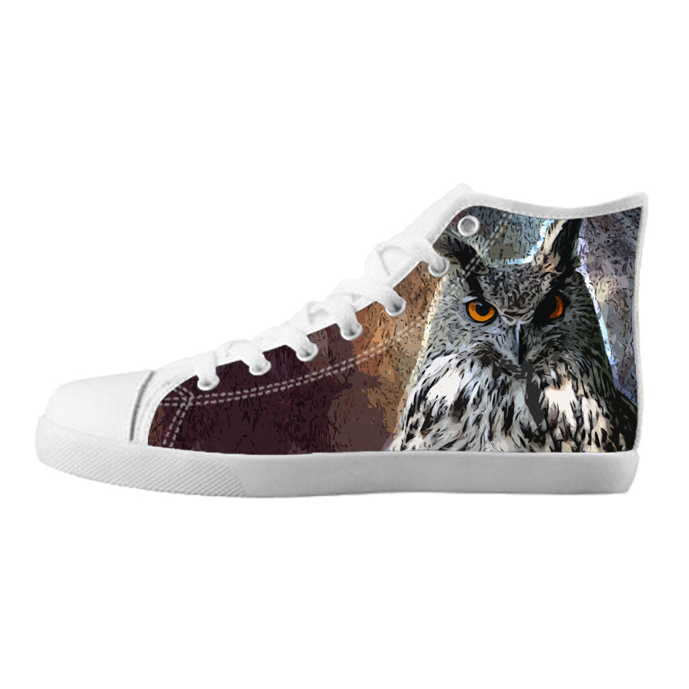 Owl Shoes & Sneakers - Custom Owl Canvas Shoes - TeeAmazing