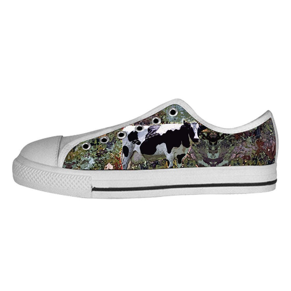 Cow Shoes & Sneakers - Custom Cow Canvas Shoes - TeeAmazing