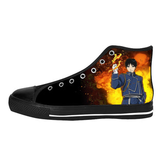 Roy Mustang Shoes & Sneakers - Custom Full Metal Alchemist Canvas Shoes - TeeAmazing