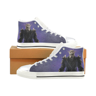 Miraak White High Top Canvas Shoes for Kid - TeeAmazing