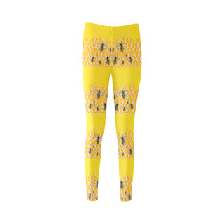 Bee Pattern Cassandra Women's Leggings - TeeAmazing