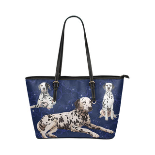 Dalmatian Lover Leather Tote Bag/Small - TeeAmazing