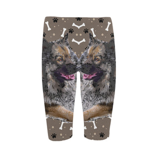 Keeshond Hestia Cropped Leggings (Model L03) - TeeAmazing