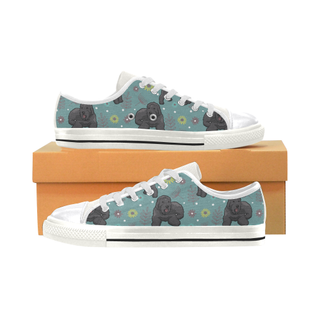 Bouviers Flower White Women's Classic Canvas Shoes - TeeAmazing