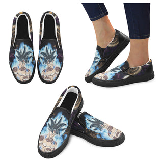 Goku Limit Breaker DBZ Black Women's Slip-on Canvas Shoes - TeeAmazing