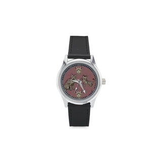 California Spangled Kid's Stainless Steel Leather Strap Watch - TeeAmazing