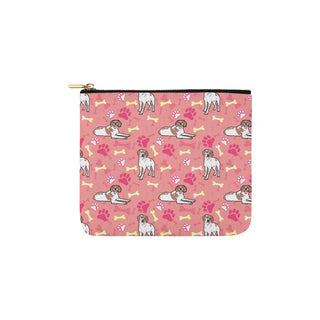 Brittany Spaniel Pattern Carry-All Pouch 6x5 - TeeAmazing