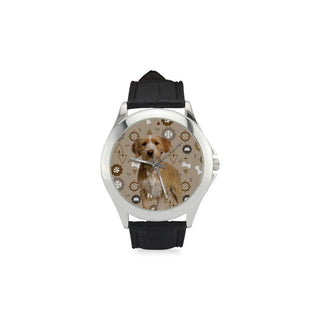 Basset Fauve Dog Women's Classic Leather Strap Watch - TeeAmazing