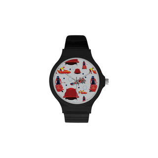 Bobsled Pattern Unisex Round Plastic Watch - TeeAmazing