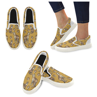 Sokoke White Women's Slip-on Canvas Shoes - TeeAmazing