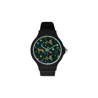 Tervuren Flower Unisex Round Plastic Watch(Model 302) - TeeAmazing
