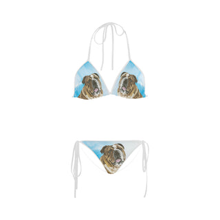 English Bulldog Water Colour No.1 Custom Bikini Swimsuit - TeeAmazing