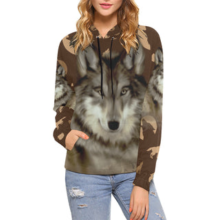 Wolf Lover All Over Print Hoodie for Women - TeeAmazing