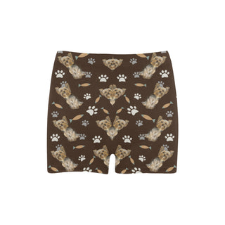 Yorkshire Terrier Water Colour Pattern No.1 Briseis Skinny Shorts - TeeAmazing
