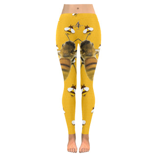 Bee Lover Low Rise Leggings (Invisible Stitch) (Model L05) - TeeAmazing