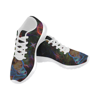 Corgi Glow Design 2 White Sneakers for Women - TeeAmazing