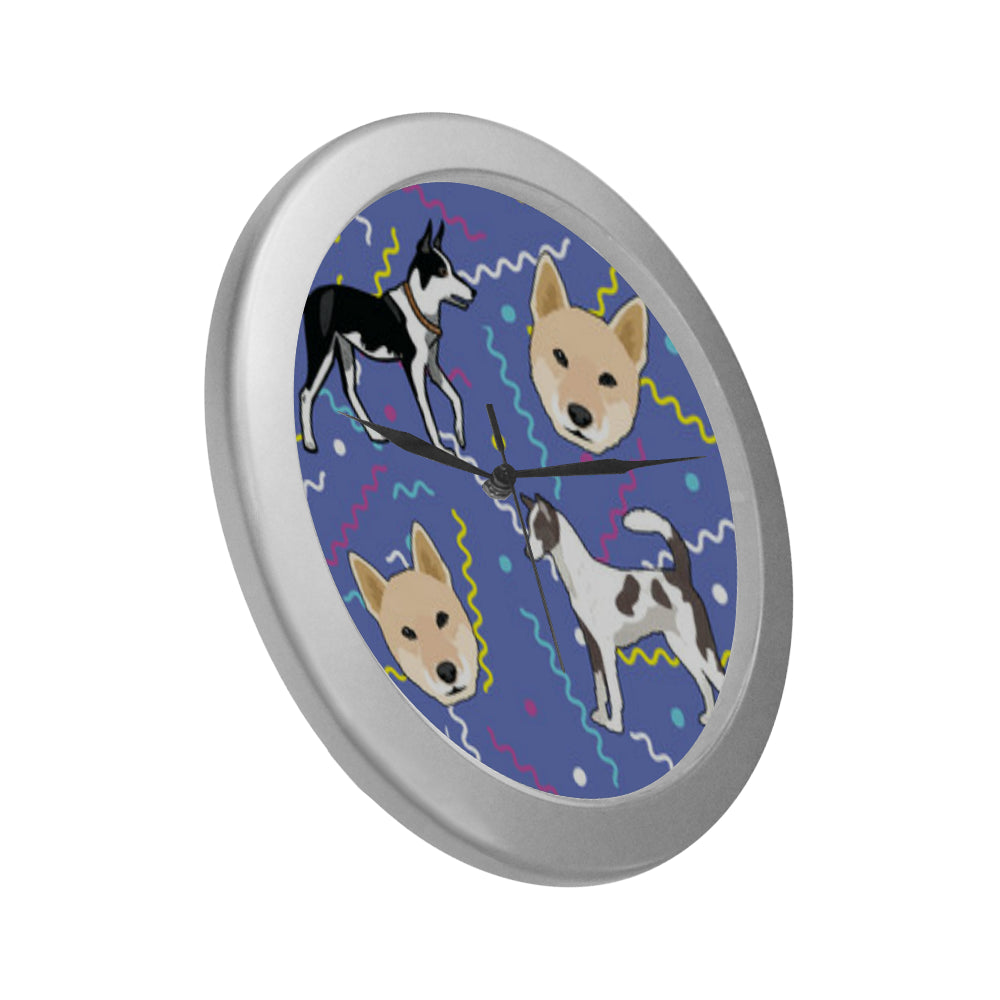 Canaan Dog Silver Color Wall Clock - TeeAmazing