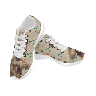 T-Rex White Sneakers for Men - TeeAmazing