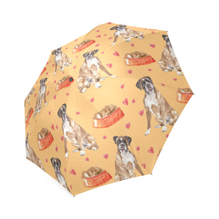 Boxer Water Colour Pattern No.1 Foldable Umbrella - TeeAmazing