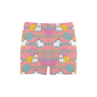 Scottish Terrier Pattern Briseis Skinny Shorts - TeeAmazing