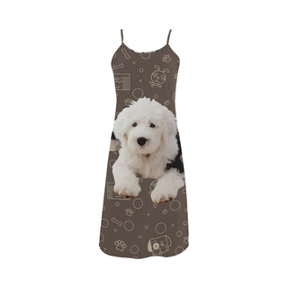 Old English Sheepdog Dog Alcestis Slip Dress - TeeAmazing