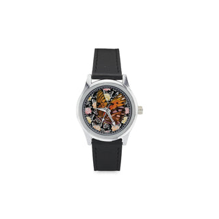 Butterfly Kid's Stainless Steel Leather Strap Watch - TeeAmazing