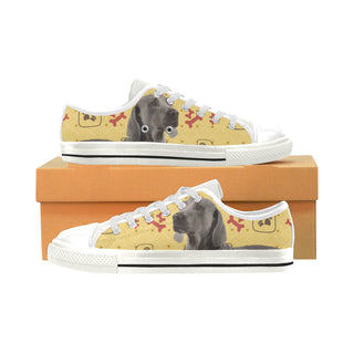 Weimaraner White Men's Classic Canvas Shoes - TeeAmazing