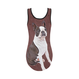 Boston Terrier Lover Vest One Piece Swimsuit - TeeAmazing