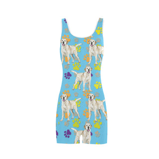 Labrador Retriever Water Colour Pattern No.1 Classic One Piece Swimwear - TeeAmazing