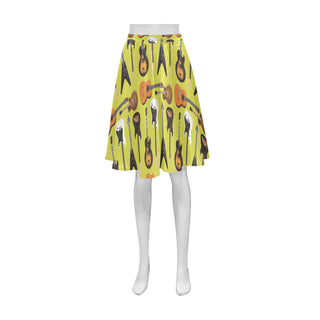 Guitar Pattern Athena Women's Short Skirt - TeeAmazing