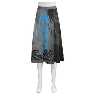 Team Mystic Mnemosyne Women's Crepe Skirt (Model D16) - TeeAmazing