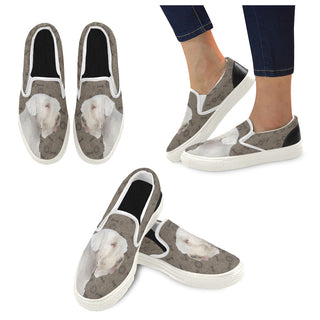 Sealyham Terrier Dog White Women's Slip-on Canvas Shoes - TeeAmazing