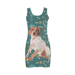 Brittany Spaniel Dog Medea Vest Dress - TeeAmazing
