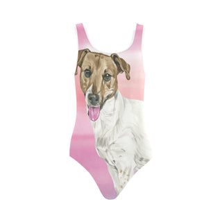 Jack Russell Terrier Water Colour No.1 Vest One Piece Swimsuit - TeeAmazing