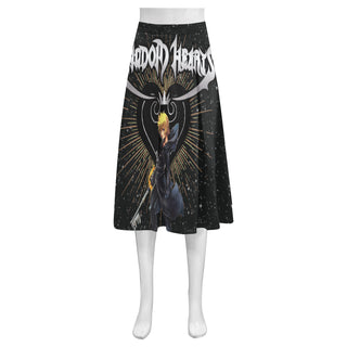 Kingdom Hearts Lover Mnemosyne Women's Crepe Skirt (Model D16) - TeeAmazing