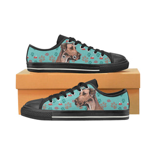 Smart Great Dane Black Women's Classic Canvas Shoes - TeeAmazing