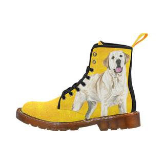 Labrador Retriever Water Colour No.1 Black Boots For Women - TeeAmazing