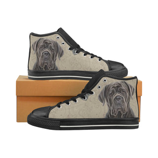 Cane Corso Lover Black Men’s Classic High Top Canvas Shoes - TeeAmazing