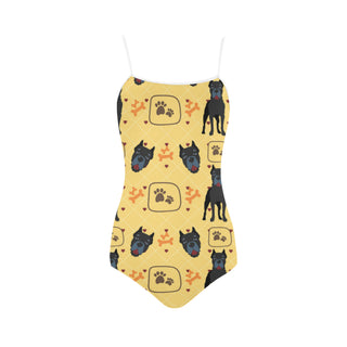 Cane Corso Pattern Strap Swimsuit - TeeAmazing