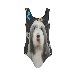 Bearded Collie Dog Vest One Piece Swimsuit - TeeAmazing