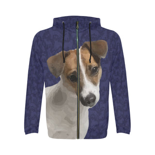Tenterfield Terrier Dog All Over Print Full Zip Hoodie for Men - TeeAmazing