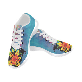 Pit Bull Pop Art Pattern No.2 White Sneakers Size 13-15 for Men - TeeAmazing